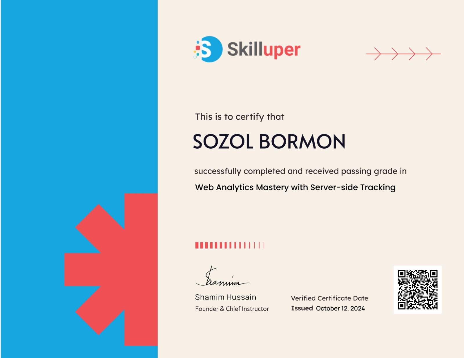 Google Ads Mobile Certification of Freelancer Sozol